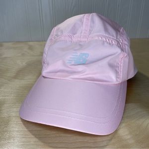New Balance Lightweight 5-Panel Velcro Hat - Pink